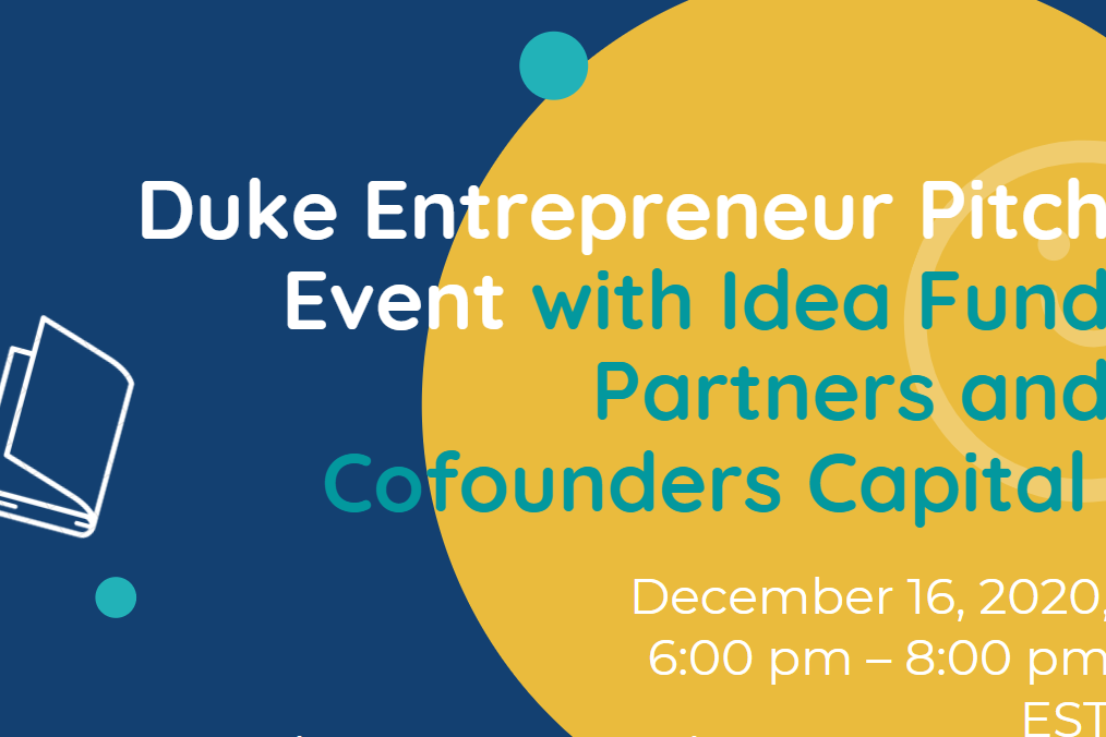 EVCC Entrepreneurship &amp;amp;amp;amp;amp; VC Pitch Event